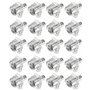 cyclingcolors 20x taquet étagère plastique transparent à tenon acier 5mm meuble support maintien plaque tablette vitre armoire v