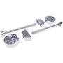 cyclingcolors 2x Connecteur rapide jonction plan travail ferrure d'assemblage Ø20mm x 10mm meuble vis Fixation Support Plaque Bo