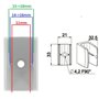 cyclingcolors 2x Clip bloqueur de manivelle volet Roulant Blanc Support Guide Manette Plastique 15mm - 18mm Universel fenêtre Mu