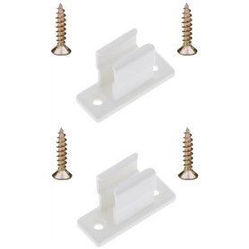 cyclingcolors 2x Clip bloqueur de manivelle volet Roulant Blanc Support Guide Manette Plastique 13mm Universel fenêtre Mur à Vis
