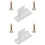 cyclingcolors 2x Clip bloqueur de manivelle volet Roulant Blanc Support Guide Manette Plastique 13mm Universel fenêtre Mur à Vis