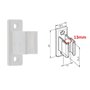 cyclingcolors 4x Clip bloqueur de manivelle volet Roulant Blanc Support Guide Manette Plastique 13mm Universel fenêtre Mur à Vis