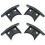 cyclingcolors 4x Embout guidage de lame de volet roulant en PVC noir Coulisse Maintien Treuil Fenêtre Store Ouverture Fermeture