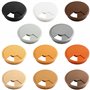 cyclingcolors 2X Passe câble Bureau Table Fil diamètre 80mm encastrable Cordon Prise Ordinateur écran Accessoire ameublement (Bl