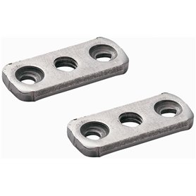 cyclingcolors 2x écrou rectangulaire lit platine 3 trous M8 x 150 acier meuble assemblage vis bois ancien