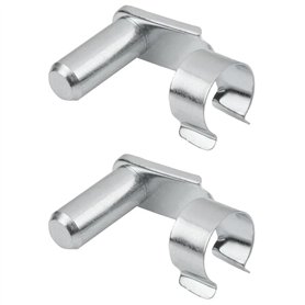 cyclingcolors 2X Axe de sécurité pour Chape Clip à Ressort 6mm Longueur utile 23mm Vérin Gaz Universel Tête Embout Fourche Véhic