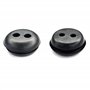 cyclingcolors 2x Passe cloison universel pour durite passage Ø5mm en caoutchouc noir Gaine Câble Tuyau Flexible Tondeuse Tracteu