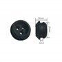 cyclingcolors 2x Passe cloison universel pour durite passage Ø5mm en caoutchouc noir Gaine Câble Tuyau Flexible Tondeuse Tracteu