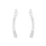 cyclingcolors 4x Embout guidage de lame de volet roulant en PVC blanc Coulisse Maintien Treuil Fenêtre Store Ouverture Fermeture