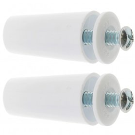 cyclingcolors 2x Butée d'arrêt de lame finale de volet roulant cône Ø22mm longueur 40mm en polypropylène blanc RAL 9010 avec ron