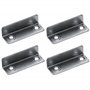 cyclingcolors 4x Gâche équerre à visser 36 x 10mm en acier finition nickelée Serrure Verrou Porte Meuble Came Batteuse