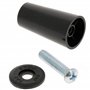 cyclingcolors 2x Butée d'arrêt de lame finale de volet roulant cône Ø22mm longueur 40mm en PVC avec rondelle et vis Store Fenêtr
