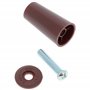 cyclingcolors 2x Butée d'arrêt de lame finale de volet roulant cône Ø22mm longueur 40mm en PVC avec rondelle et vis Store Fenêtr