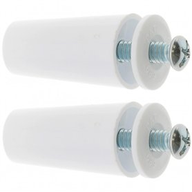 cyclingcolors 2x Butée d'arrêt de lame finale de volet roulant cône Ø22mm longueur 60mm en PVC avec rondelle et vis Store Fenêtr