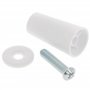 cyclingcolors 2x Butée d'arrêt de lame finale de volet roulant cône Ø22mm longueur 60mm en PVC avec rondelle et vis Store Fenêtr