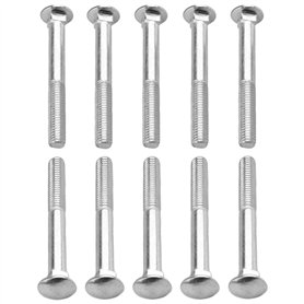 cyclingcolors 10x Vis à Tête Bombée Collet Carré DIN 603 Acier Inoxydable A2 Boulon Tête Ronde Plate Champignon Métrique