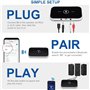 Adaptateur Bluetooth Récepteur 5.0, Émetteur Transmetteur Recepteur Bluetooth Audio sans Fil 2 en 1 avec Câble RCA AUX 3,5mm, Ad