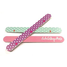 Lulu Castagnette - Limes à Ongles Double Face - Lime de Ponçage - Imprimé Tendance - Accessoires Outils de Manucure - Couleurs A
