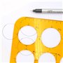 Carte et Schémas - Trace Cercles : 9 Formes de 36 à 60 mm de Diamètr