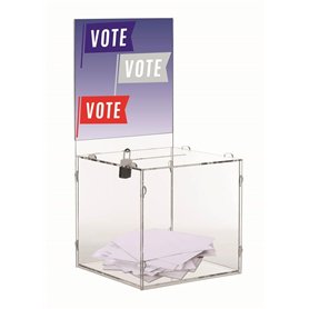 Urnes transparentes en kit 400 bulletins - Pour jeux