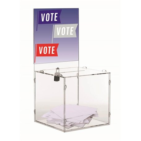 Urnes transparentes en kit 400 bulletins - Pour jeux