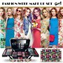 GLOSS! | Coffret Beauté Femme | Coffret Cadeau Femme|Cadeaux Noël | Palette de Maquillage COLORS XL | 60 pièces : Blush, Fard à 
