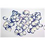 1 Sachet de 150 Confettis de Table Ballon de Rugby (Jaune et Bleu) - Made in France