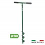Ribiland 05496 Tarière Manuelle avec Fraise Vert 150 mm