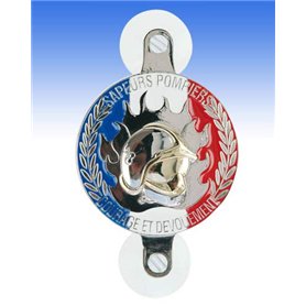patrol equipement Plaque Auto Sapeurs Pompiers Rond