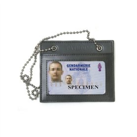 Porte Carte en Cuir avec Chaine