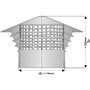 Capricorn - Chapeau de ventilation pour évent de fosse septique, fosse toutes eaux, micro-station, diam 160 mm