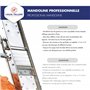 Louis Tellier - Mandoline Professionnelle Inox – Trancheuse Multifonction Fruits et Légumes – Frites, Juliennes – Lame Lisse et 