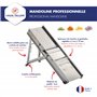 LOUIS TELLIER - Mandoline Professionnelle Bron Coucke - Inox - Tranche Fruits et Légumes et Réalise Frites et Juliennes - Lame L