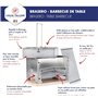 Louis Tellier - Barbecue de Table pour Extérieur – Portable – Grill Charbon - Qualité Professionnelle - Stable – Compact et Sécu