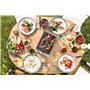 Louis Tellier - Barbecue de Table pour Extérieur – Portable – Grill Charbon - Qualité Professionnelle - Stable – Compact et Sécu