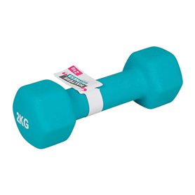 UPFIT - Haltère 2kg - A l'unité - Prise en main parfaite - Forme étudiée afin de pouvoir faire différents exercices polyvalents