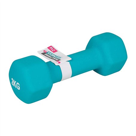 UPFIT - Haltère 2kg - A l'unité - Prise en main parfaite - Forme étudiée afin de pouvoir faire différents exercices polyvalents