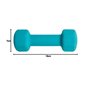 UPFIT - Haltère 2kg - A l'unité - Prise en main parfaite - Forme étudiée afin de pouvoir faire différents exercices polyvalents 