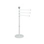 MSV Porte Serviettes 3 Branches Acier Blanc