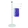 MSV Porte Serviettes 3 Branches Acier Blanc