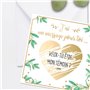 Pack de 4 Cartes à gratter Annonce Témoin de Mariage