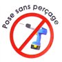 Meilleures ventes - Support de Tringle à rideaux sans perçage sur fenètre à double battant, Ø 20 mm, métal Satin Nikel