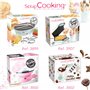 ScrapCooking - Machine Barbe à Papa - Kit Complet pour faire Barbes à Papa Maison : Avec Sucre, Bâtonnets & Cuillère Mesure - At