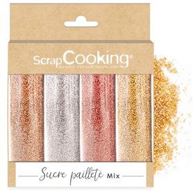 ScrapCooking - Mix 4 Sucres Pailletés - Or