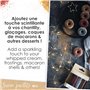 ScrapCooking - Mix 4 Sucres Pailletés - Or, Argent, Rose Doré & Rubis - Paillettes Sucrées Dorées Argentées - Poudre Alimentaire