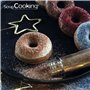 ScrapCooking - Mix 4 Sucres Pailletés - Or, Argent, Rose Doré & Rubis - Paillettes Sucrées Dorées Argentées - Poudre Alimentaire