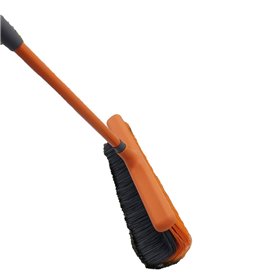 Balai d'extérieur avec Manche Extensible et Brosse incurvée - VENTEO - Balai de Jardin Tous Types de sols et pour Toutes Les Sai