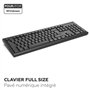 Ensemble clavier souris - MOBILITY LAB - Alpha - Ergonomique - Sans fil - Pavé numérique intégré