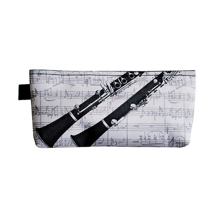 Trousse musique Clarinette en nylon imperméable Dimension 22 x 10 cm