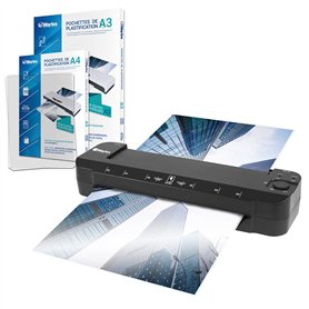 Plastifieuse A3 A4 A5 A6 A7 Pro Ultra Rapide à Chaud et à Froid jusqu’à 2x150 microns Température Réglable pour Usage Profession